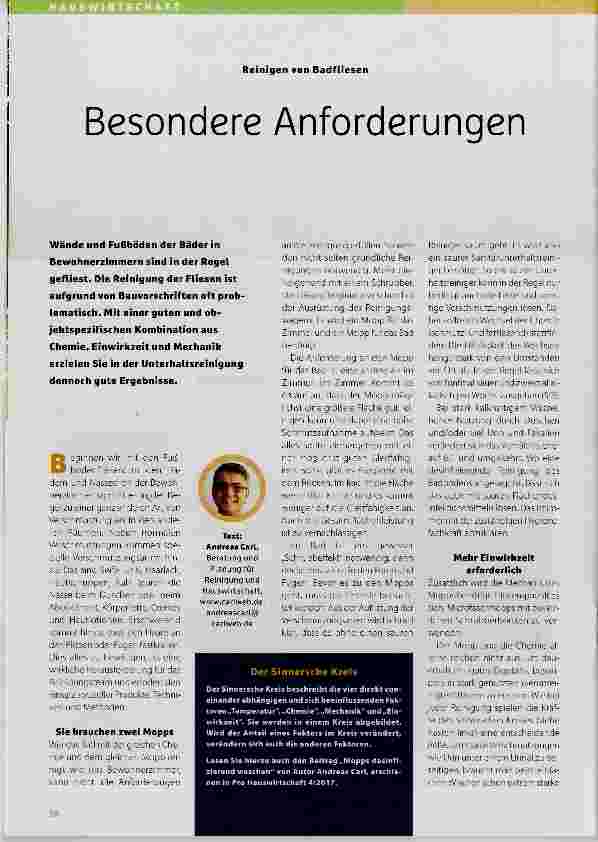 Vorschauseite 1: Besondere Anforderungen
