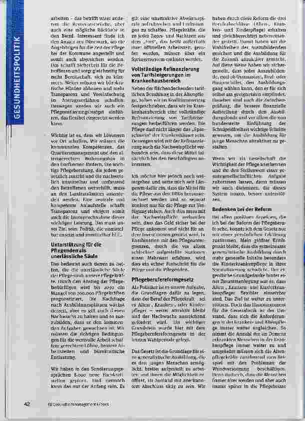 Vorschauseite 3: Pflege der Zukunft