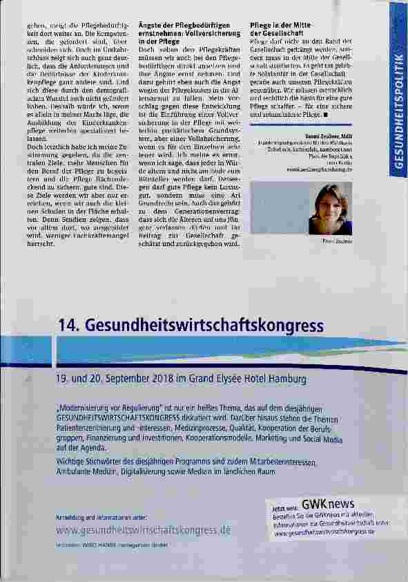 Vorschauseite 4: Pflege der Zukunft