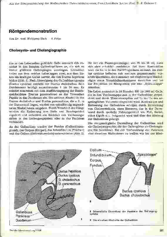 Vorschauseite 1: Röntgendemonstration 6. Folge: Cholecystound Cholangiographie