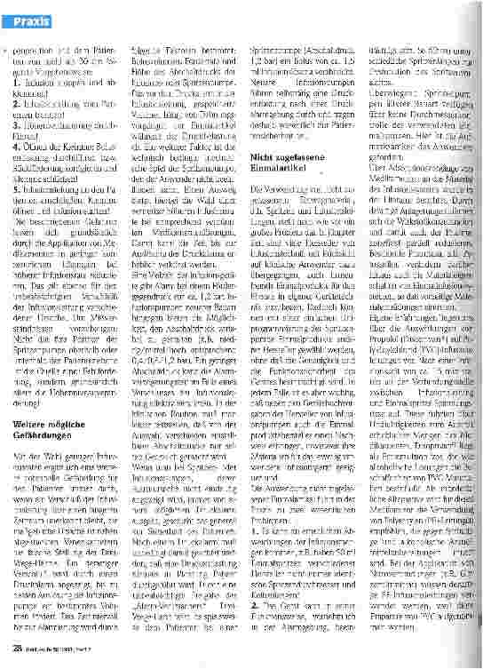 Vorschauseite 2: (Un-) Sicherheit beim Umgang mit Infusionstechnik