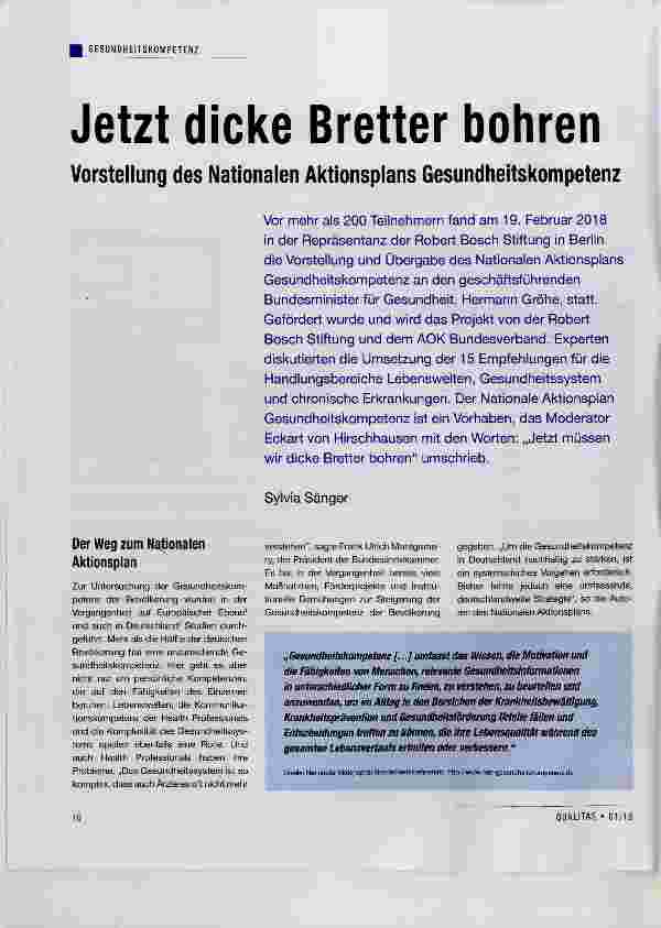 Vorschauseite 1: Jetzt dicke Bretter bohren