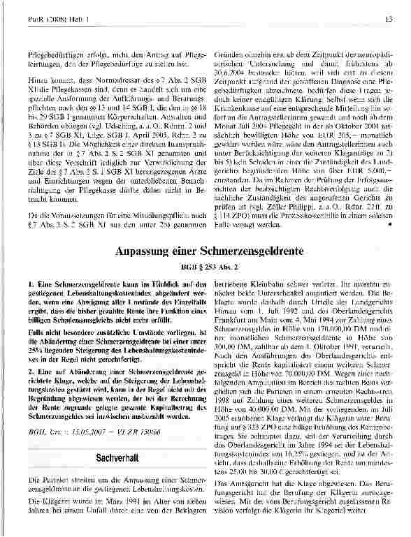 Vorschauseite 4: Benachrichtigungspflicht eines Arztes bei sich abzeichnender oder festgestellter Pflegebedürftigkeit eines Patienten