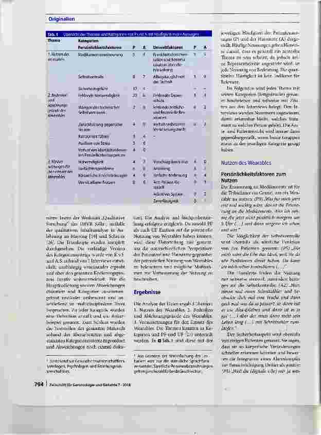 Vorschauseite 4: Wearables zur Unterstützung des Selbstmanagements von älteren Menschen mit chronischen Erkrankungen Eine qualitative Studie aus der Perspektive von Patienten und Ärzten