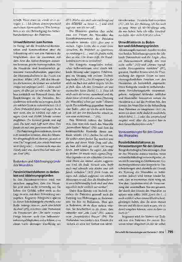 Vorschauseite 5: Wearables zur Unterstützung des Selbstmanagements von älteren Menschen mit chronischen Erkrankungen Eine qualitative Studie aus der Perspektive von Patienten und Ärzten