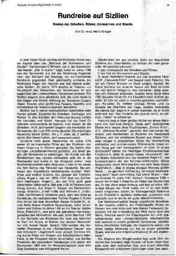 Vorschauseite 1: Rundreise auf Sizilien - Bauten der Griechen, Römer, Normannen und Staufer