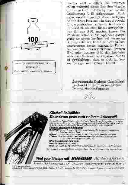 Vorschauseite 2: Umstellung von Insulin U-40 auf Insulin U-100