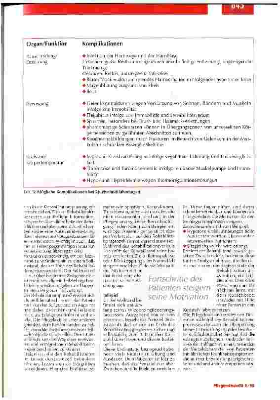 Vorschauseite 4: Rehabilitation ist eine pflegerische Kernaufgabe Pflege bei Querschnittlähmung (Teil 1)