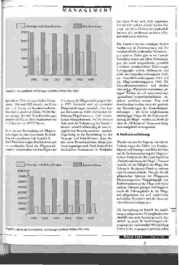 Vorschauseite 2: Vor dem Sprung in eine neues Zeitalter im Gesundheitswesen Der aktuelle Umbau der Gesundheitseinrichtungen und die Professionalisierung der Pflege
