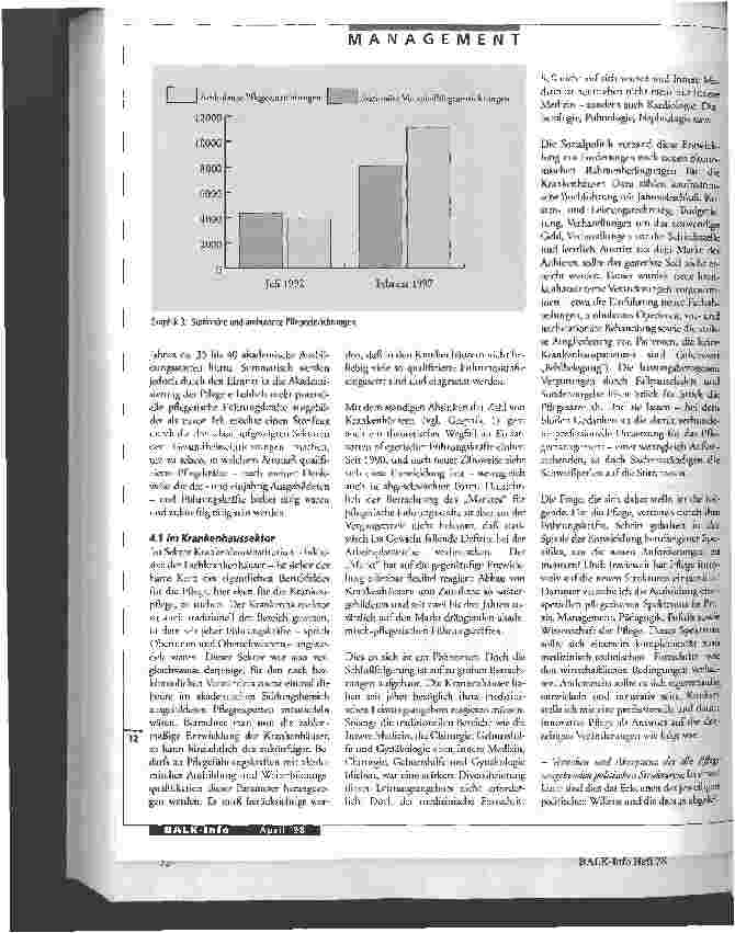 Vorschauseite 3: Vor dem Sprung in eine neues Zeitalter im Gesundheitswesen Der aktuelle Umbau der Gesundheitseinrichtungen und die Professionalisierung der Pflege