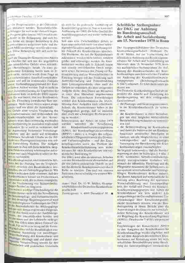 Vorschauseite 2: Die Situation der Krankenhäuser zur Jahreswende 1978/79