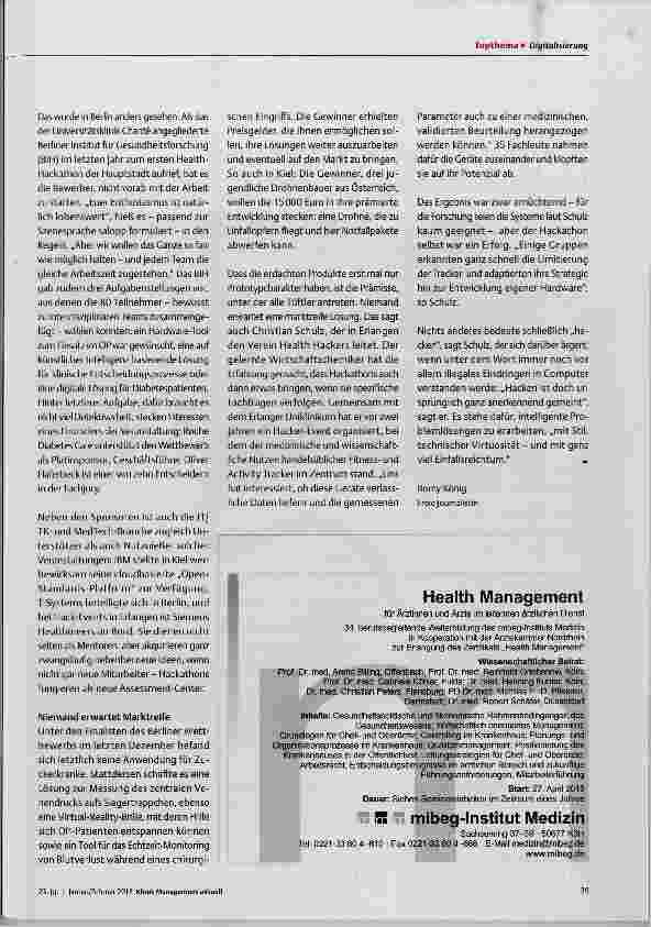 Vorschauseite 4: So bringen Nerds frische Ideen in die Gesundheitsbranche