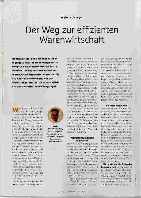 Vorschauseite 1: Der Weg zur effizienten Warenwirtschaft