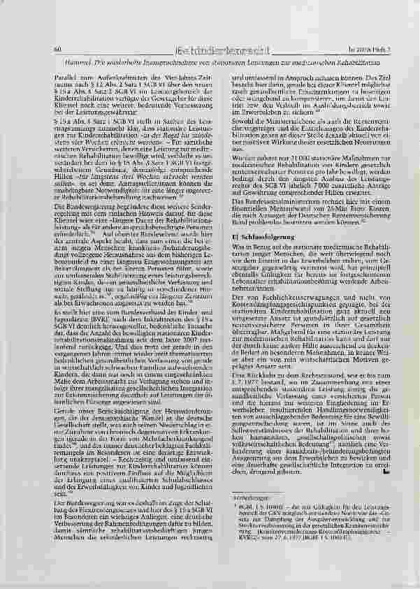 Vorschauseite 6: Die wiederholte Inanspruchnahme von stationären Leistungen zur medizinischen Rehabihtation