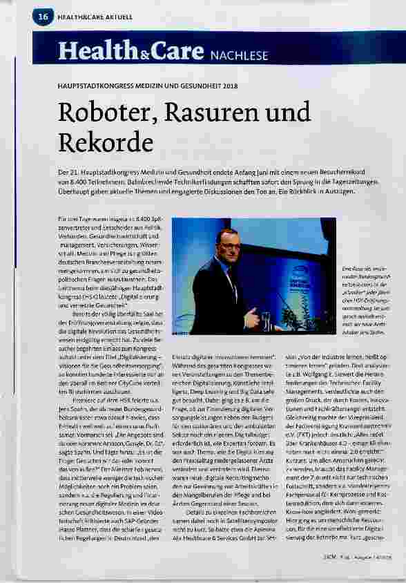 Vorschauseite 1: Roboter, Rasuren und Rekorde