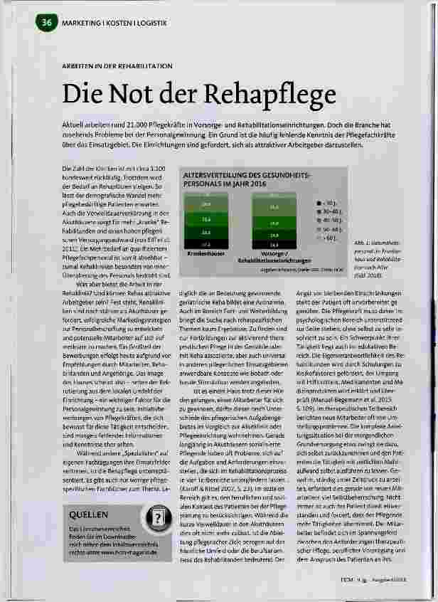 Vorschauseite 1: Die Not der Rehapflege