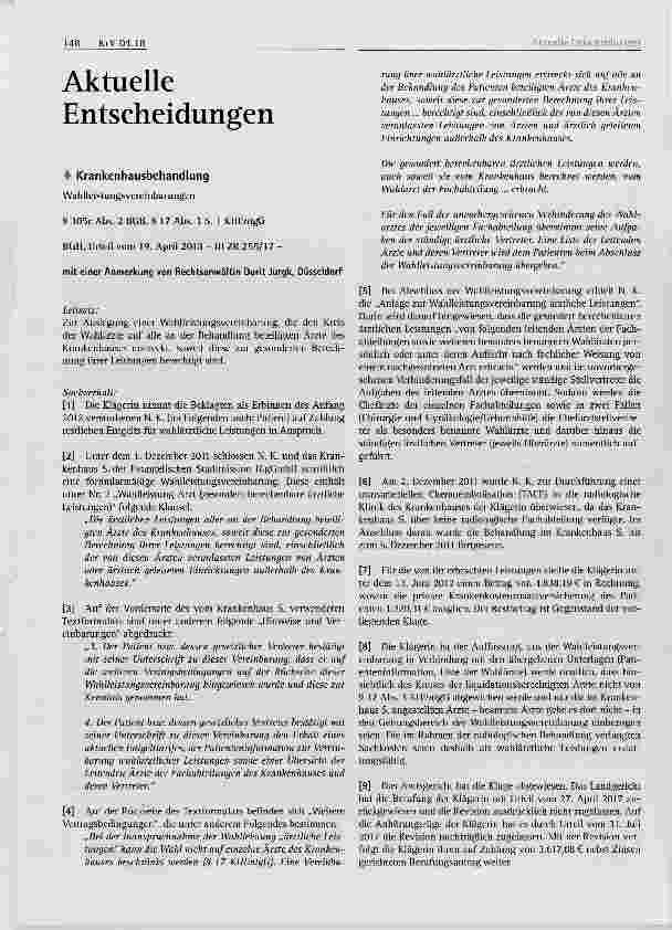 Vorschauseite 1: Krankenhausbehandlung
