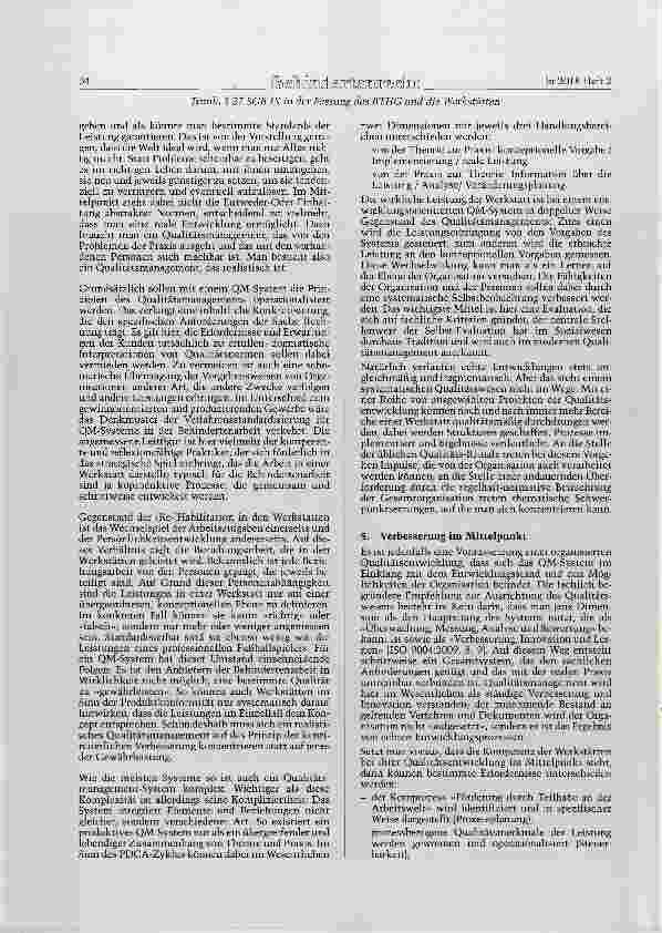 Vorschauseite 4: § 37 SGB IX in der Fassung des BTHG und die Werkstätten