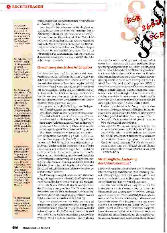 Vorschauseite 2: Leistungsfähigkeit langfristig erhalten: Anspruch auf Erholungsurlaub