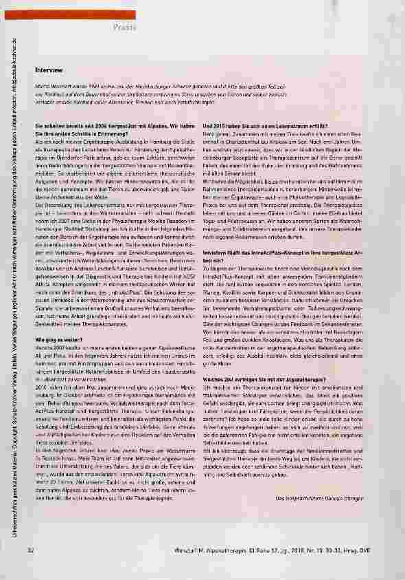 Vorschauseite 3: Sensible Therapiegefährten auf vier Beinen
