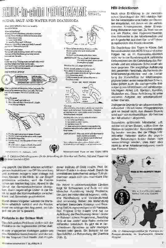 Vorschauseite 4: Seminar für Kinderkrankenpflege der Britisch Council 1987