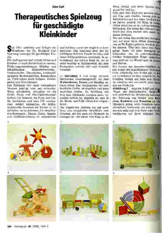 Vorschauseite 1: Therapeutisches Spielzeug für geschädigte Kinder