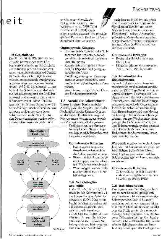 Vorschauseite 2: Schichtarbeit und Gesundheit