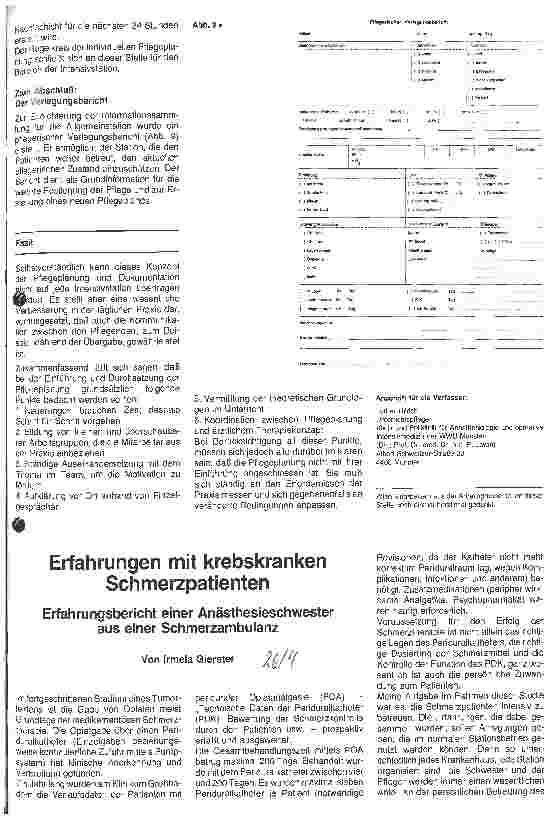 Vorschauseite 5: Einführung der Pflegeplanung auf Intensivstation