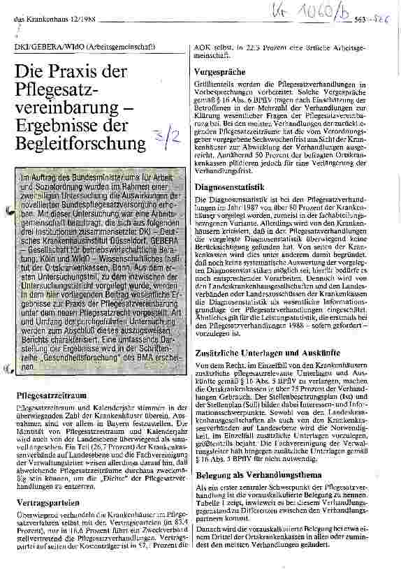 Vorschauseite 1: Die Praxis der Pflegesatzvereinbarungen - Ergebnisse der Begleitforschung