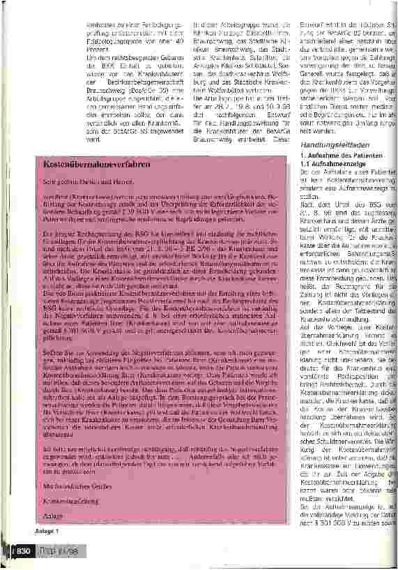 Vorschauseite 2: Strategien gegen die Verweigerung der Kostenübernahme durch die Krankenkassen