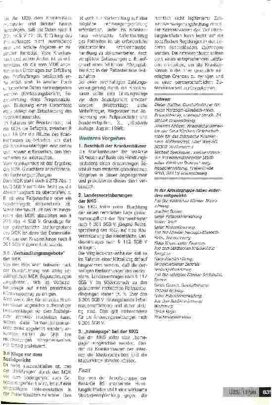 Vorschauseite 6: Strategien gegen die Verweigerung der Kostenübernahme durch die Krankenkassen