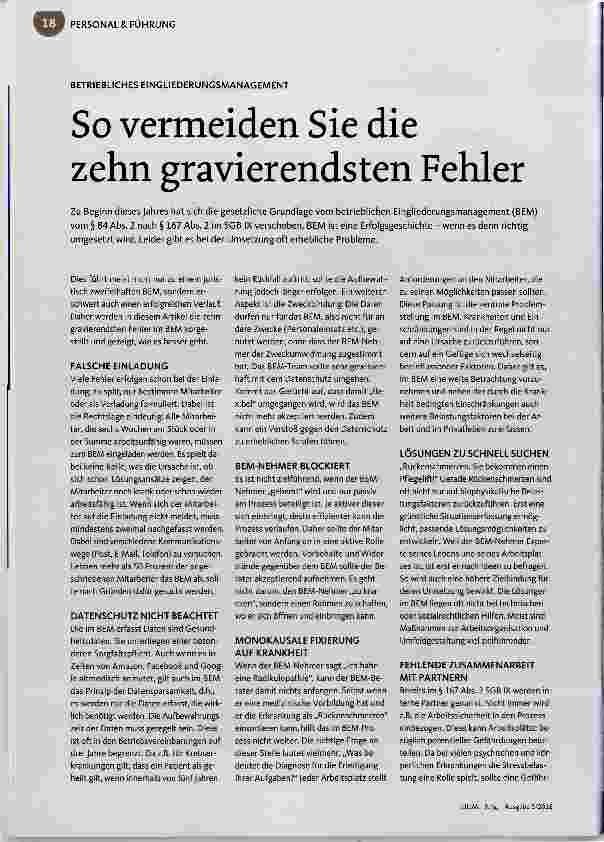 Vorschauseite 1: So vermeiden Sie die zehn gravierendsten Fehler
