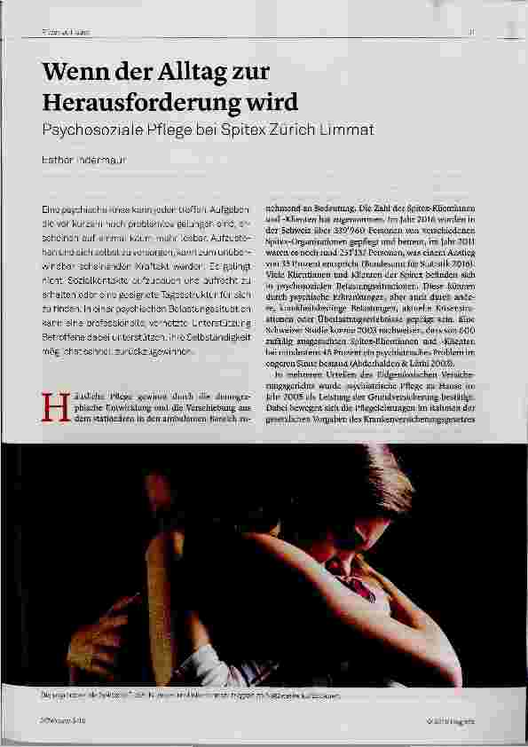 Vorschauseite 1: Wenn der Alltag zur Herausforderung wird