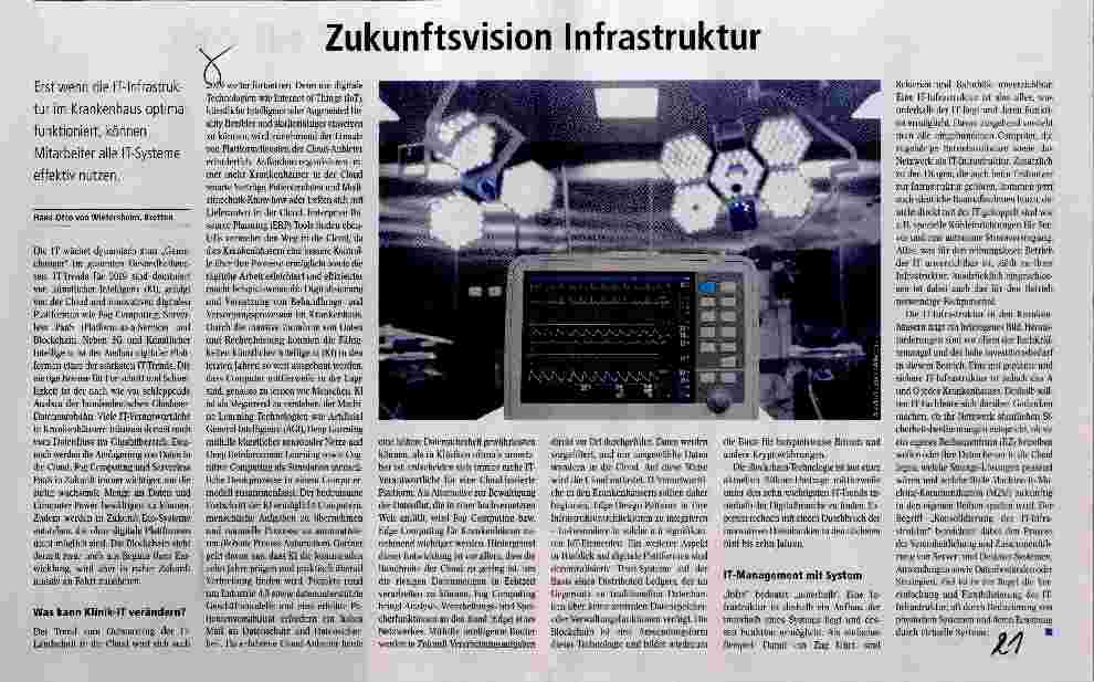Vorschauseite 1: Zukunftsvision Infrastruktur
