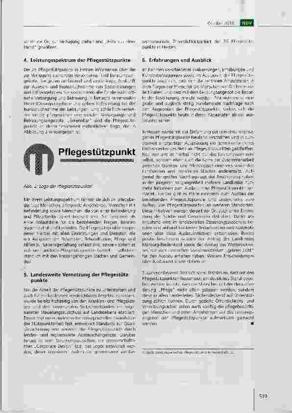 Vorschauseite 3: Stand und Perspektiven der Pflegestützpunkte im Bundesland Hessen