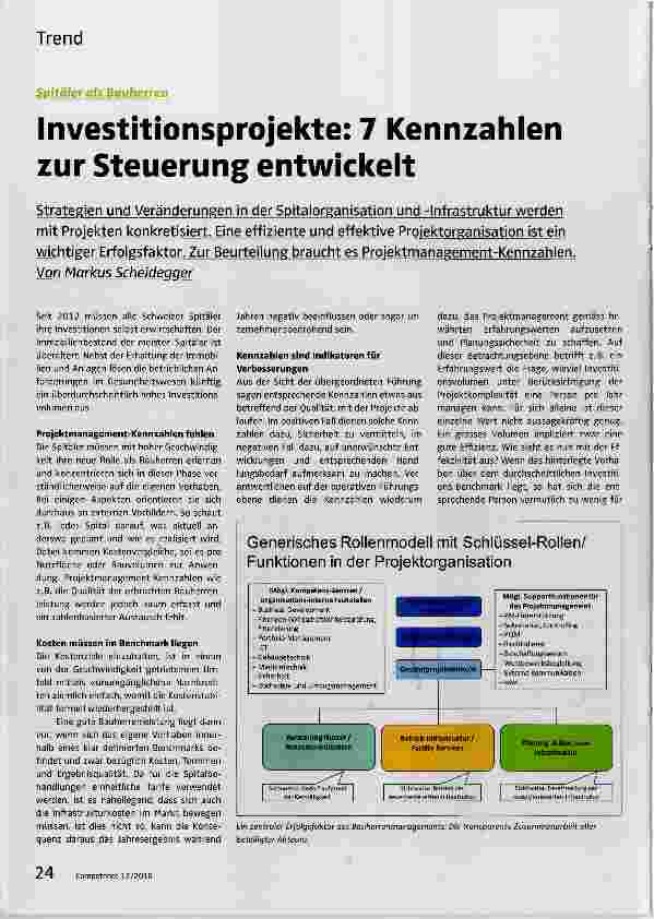 Vorschauseite 1: Investitionsprojekte: 7 Kennzahlen zur Steuerung entwickelt