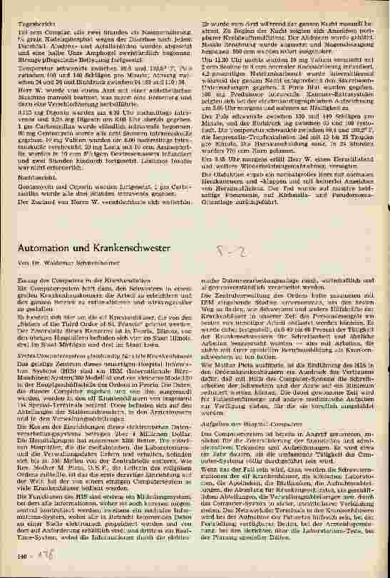 Vorschauseite 1: Automation und Krankenschwester