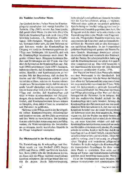 Vorschauseite 5: Moralisches Handeln und berufliche Unabhängigkeit in der Krankenpflege