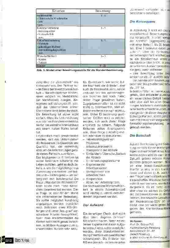 Vorschauseite 4: Drum prüfe, wer sich ewig bindet ... Krankenhaus-Informationssysteme: Wer den Partner lange nich gewechselt hat, sollte einen EDV-Check vornehmen