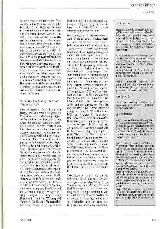 Vorschauseite 3: Die stille Epidemie von Herpes genitalis
