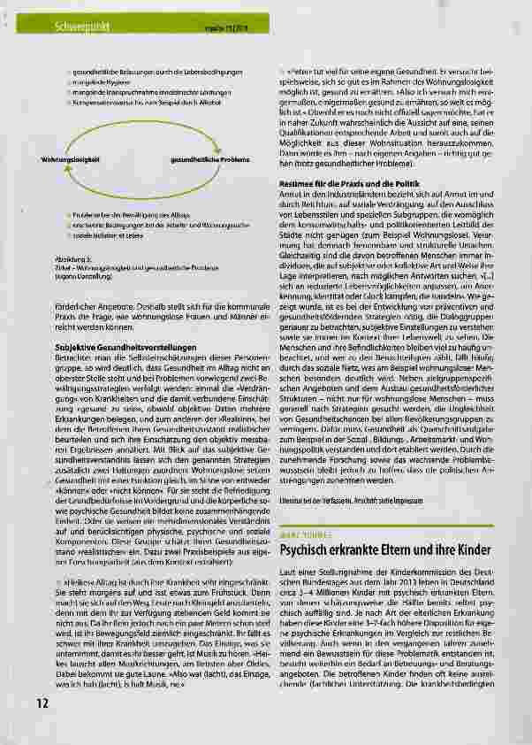 Vorschauseite 2: Wohnungslosigkeit und Gesundheit