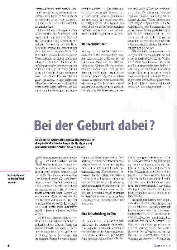 Vorschauseite 3: Schwangerschaft aus Männersicht