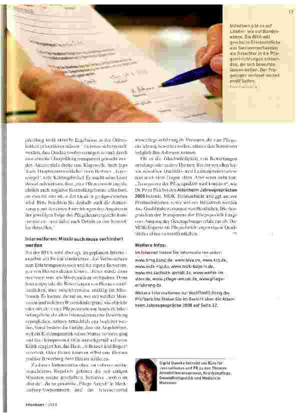 Vorschauseite 4: Gute Heime sollen gut erkennbar sein
