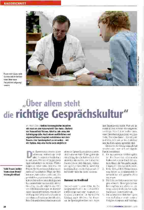 Vorschauseite 1: Über allem steht die richtige Gesprächskultur