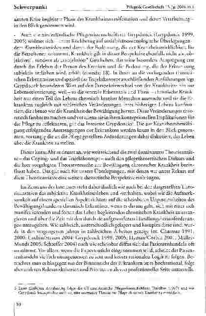 Vorschauseite 5: Schwerpunkt: Bewältigung chronischer Krankheit