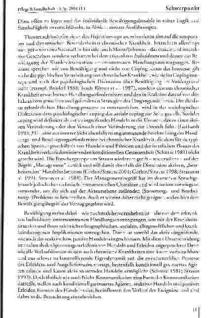 Vorschauseite 6: Schwerpunkt: Bewältigung chronischer Krankheit
