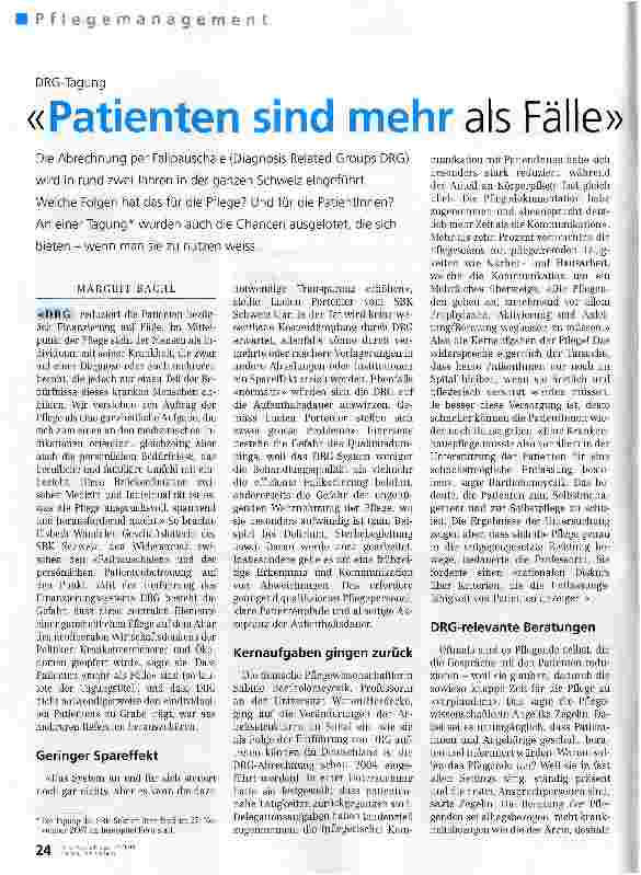Vorschauseite 1: Patienten sind mehr als Fälle