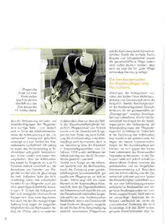 Vorschauseite 5: Arbeitszeitdiskussion und pflegeberufliches Selbstverständnis zu Beginn der Weimarer Republik