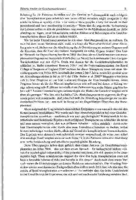 Vorschauseite 3: Ethische Aspekte der Gesichtstransplantation