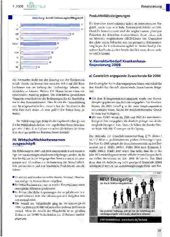 Vorschauseite 5: Aktuelle Situation der Krankenhäuser in Deutschland